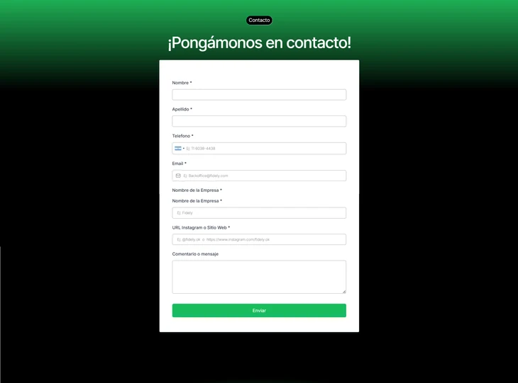 Formulario de contacto