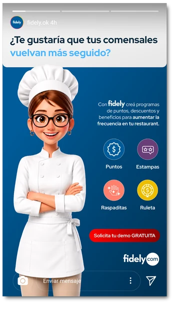 Historia de Instagram para restaurantes